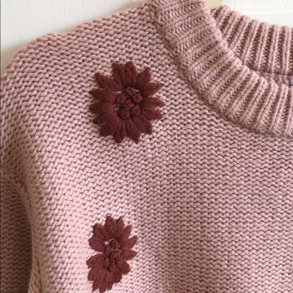 NWT Madewell Flower Embroidered Sweater - Picture 8 of 10